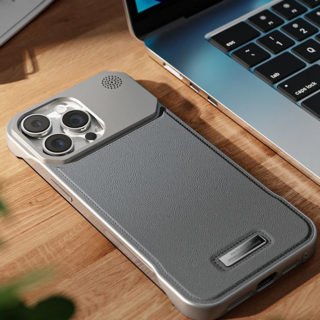 Luxury Magnetic Leather Aromatherapy Case For iPhone