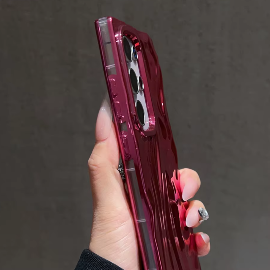 Luxury Wave Wrinkle Phone Case For Samsung