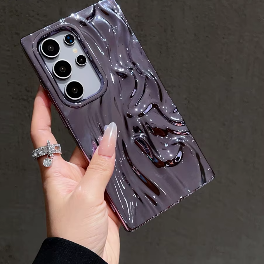 Luxury Wave Wrinkle Phone Case For Samsung