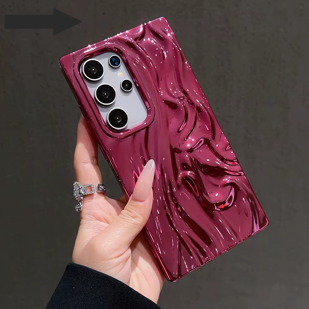 Luxury Wave Wrinkle Phone Case For Samsung
