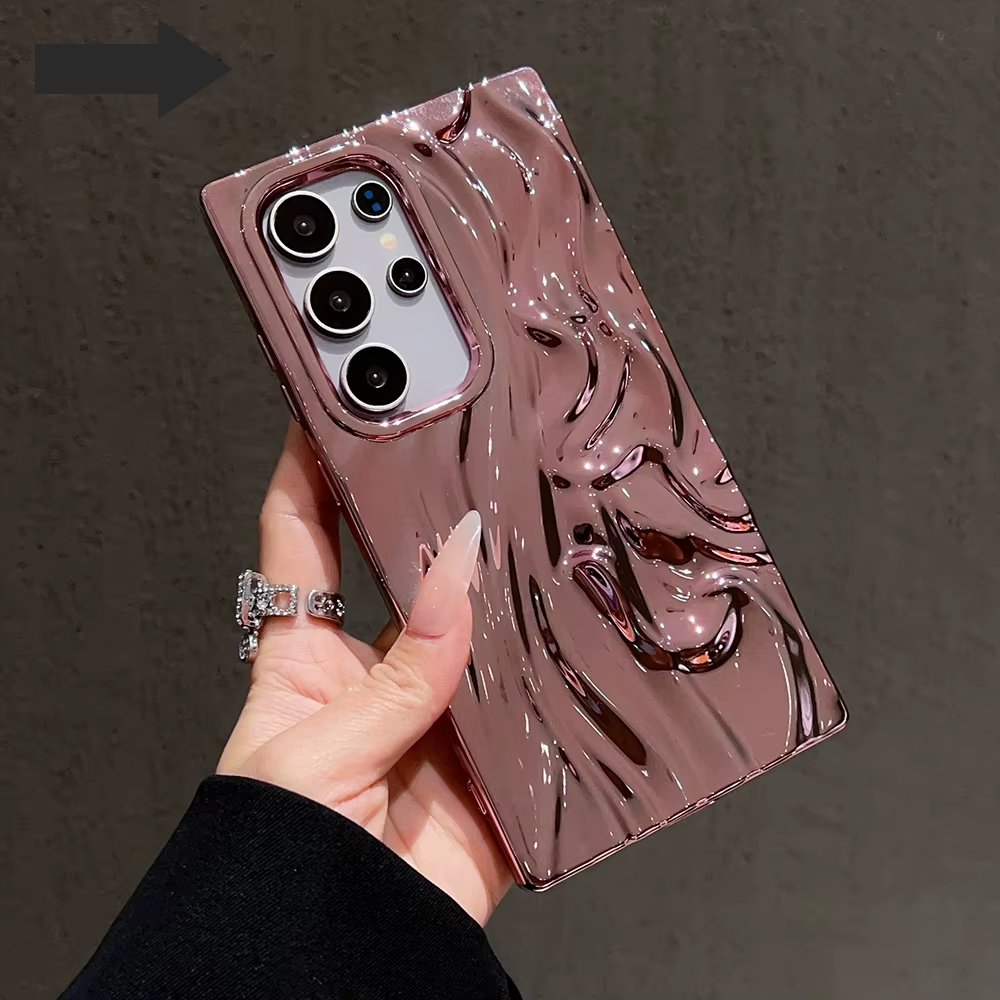 Luxury Wave Wrinkle Phone Case For Samsung