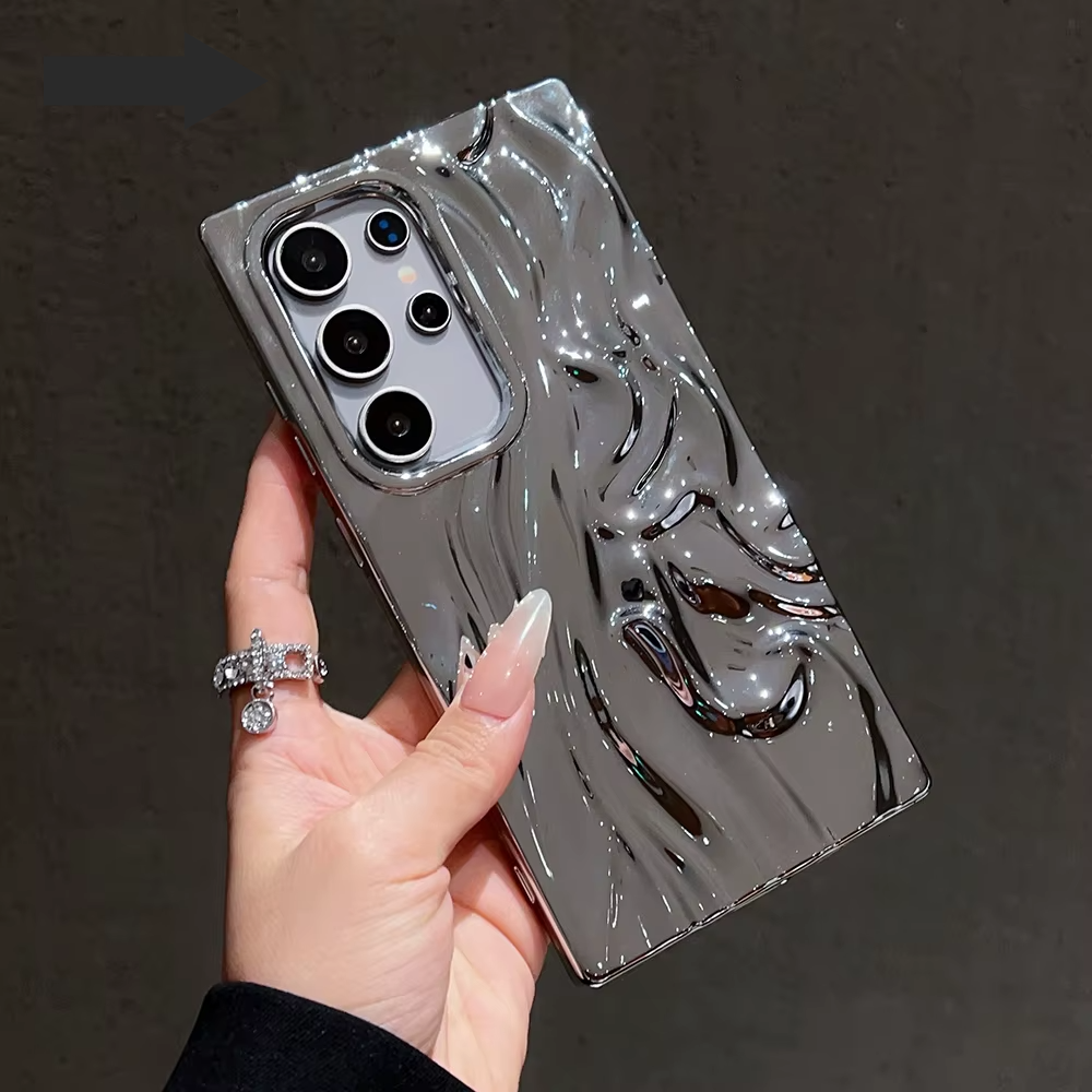 Luxury Wave Wrinkle Phone Case For Samsung
