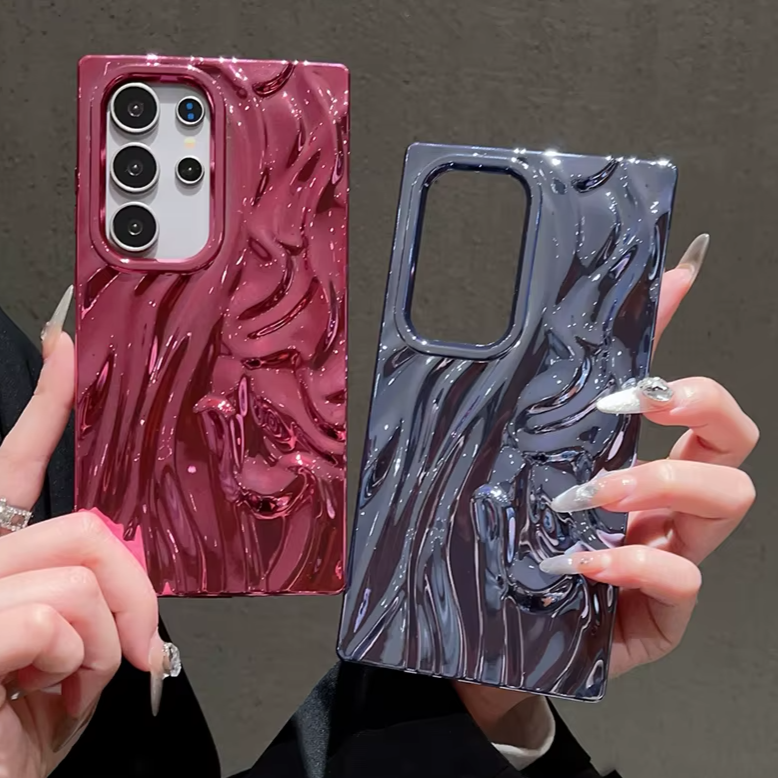 Luxury Wave Wrinkle Phone Case For Samsung