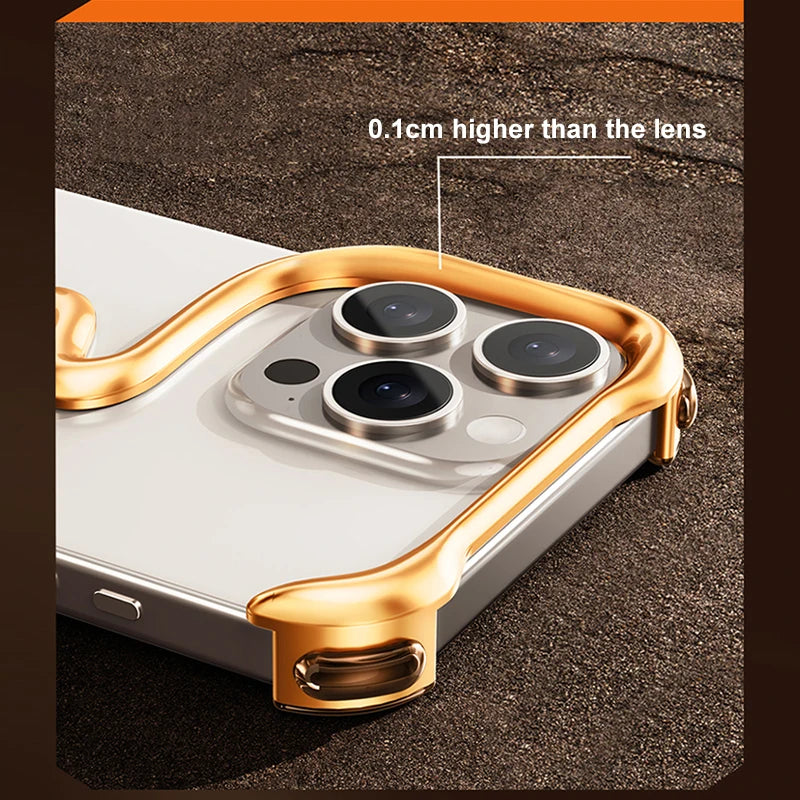 Metal 3D Track Bumper Phone Case For iPhone