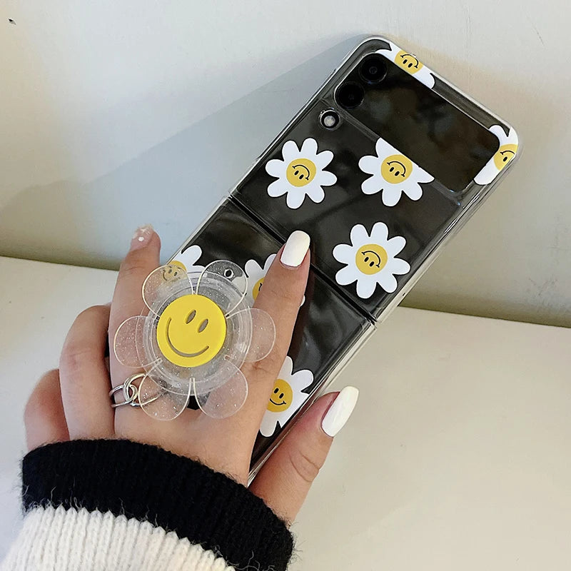 Sunflower Clear Case For Samsung Galaxy Z Flip
