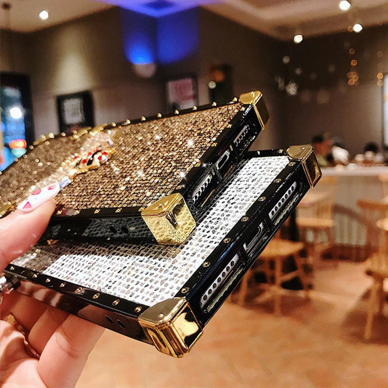 Luxury Glitter Diamond Crossbody Lanyard Case For Samsung