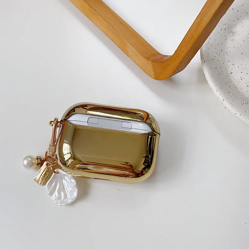 Luxury Gold Plating Hard cover Case For Airpods