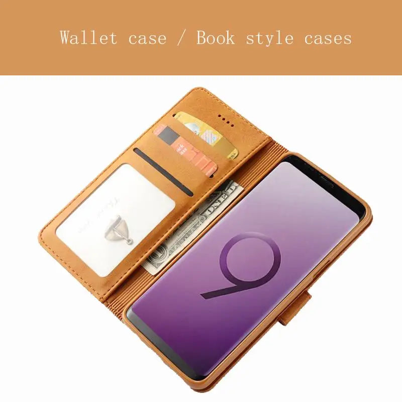 Luxury PU Wallet Leather Case For Samsung Galaxy