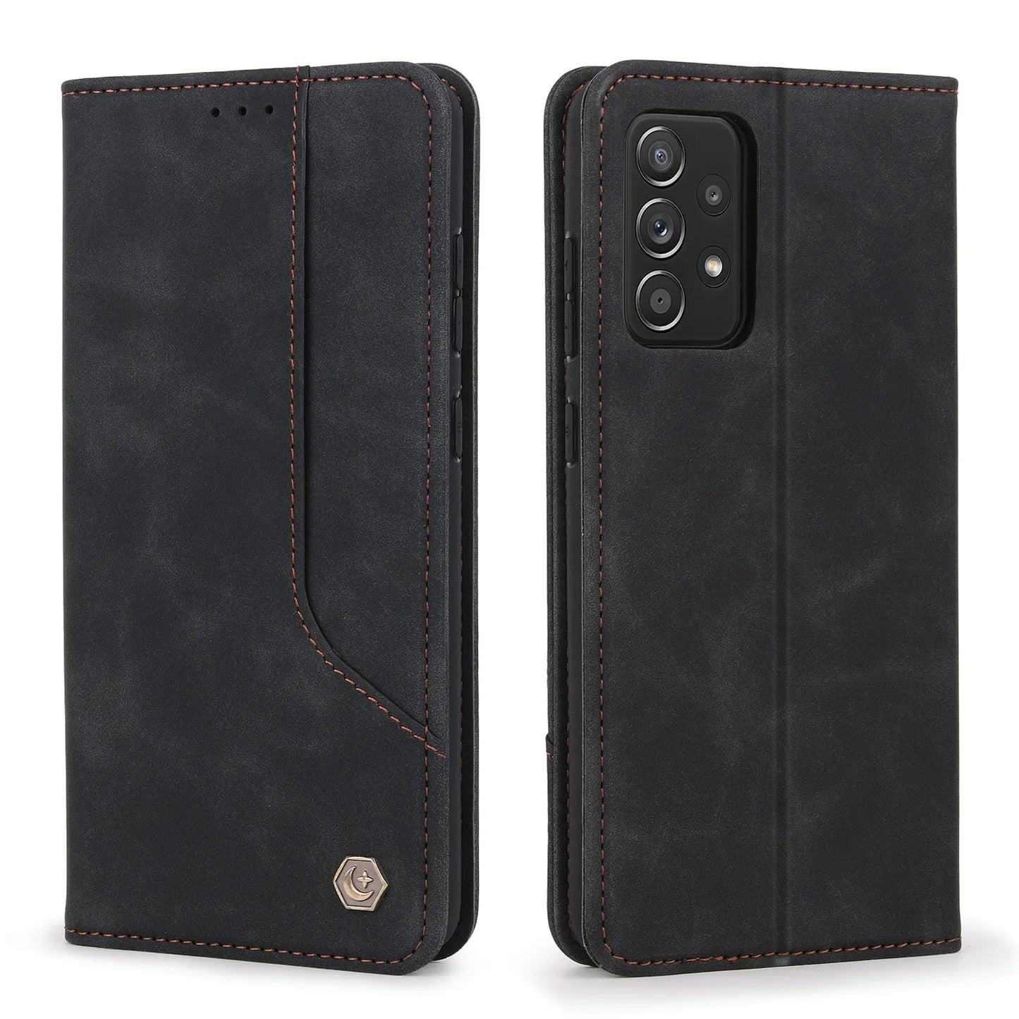 Flip Leather Wallet Case for Samsung