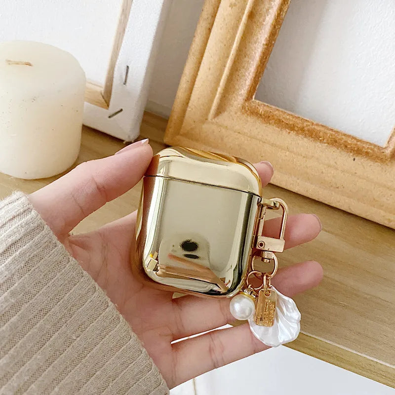Luxury Gold Plating Hard cover Case For Airpods