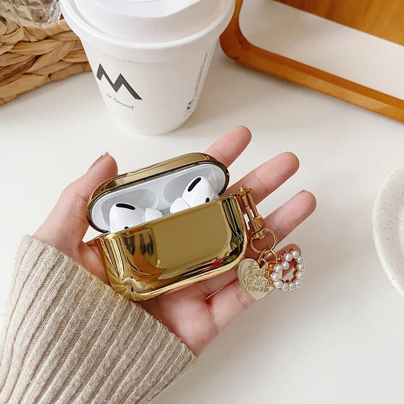 Luxury Gold Plating Hard cover Case For Airpods