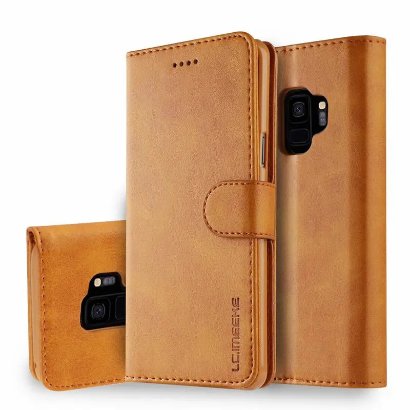 Luxury PU Wallet Leather Case For Samsung Galaxy
