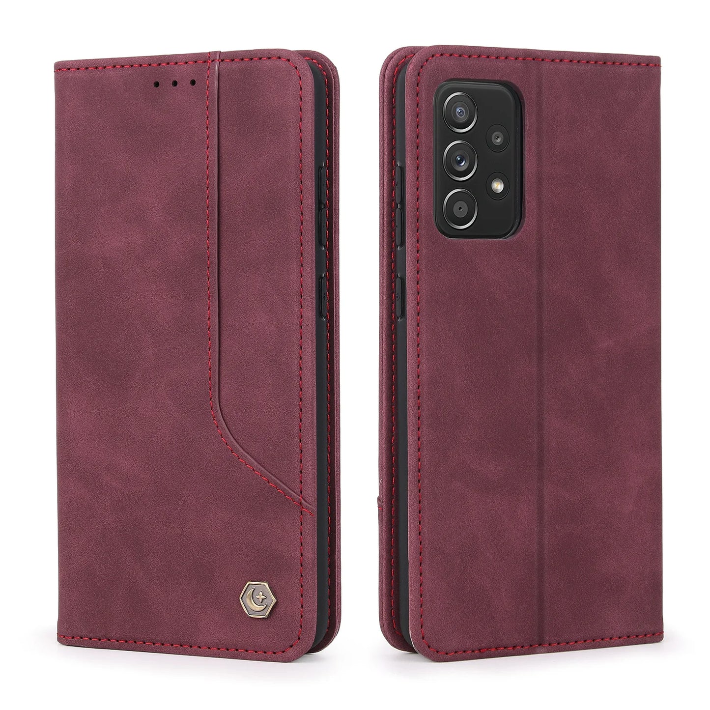 Flip Leather Wallet Case for Samsung