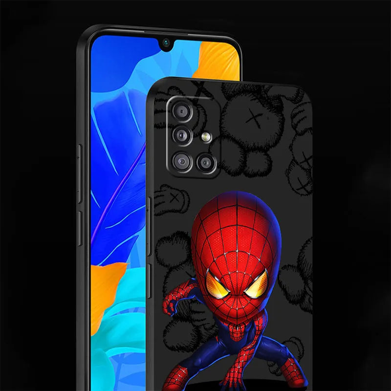 Printed Comic Characters Silicone Case for Samsung Galaxy