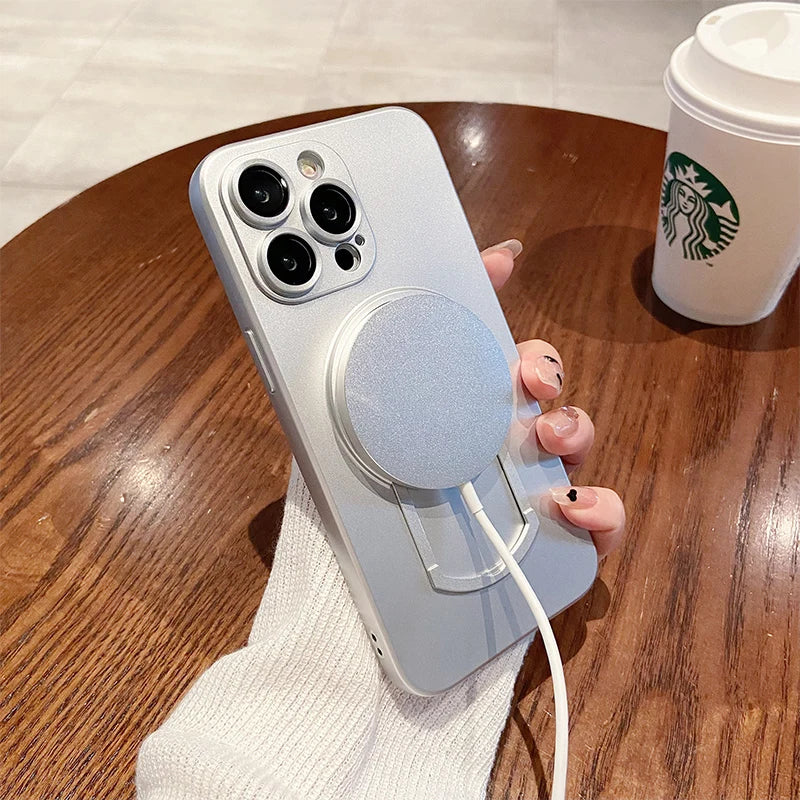 Folding Bracket Stand Magnetic Magsafe Matte Case