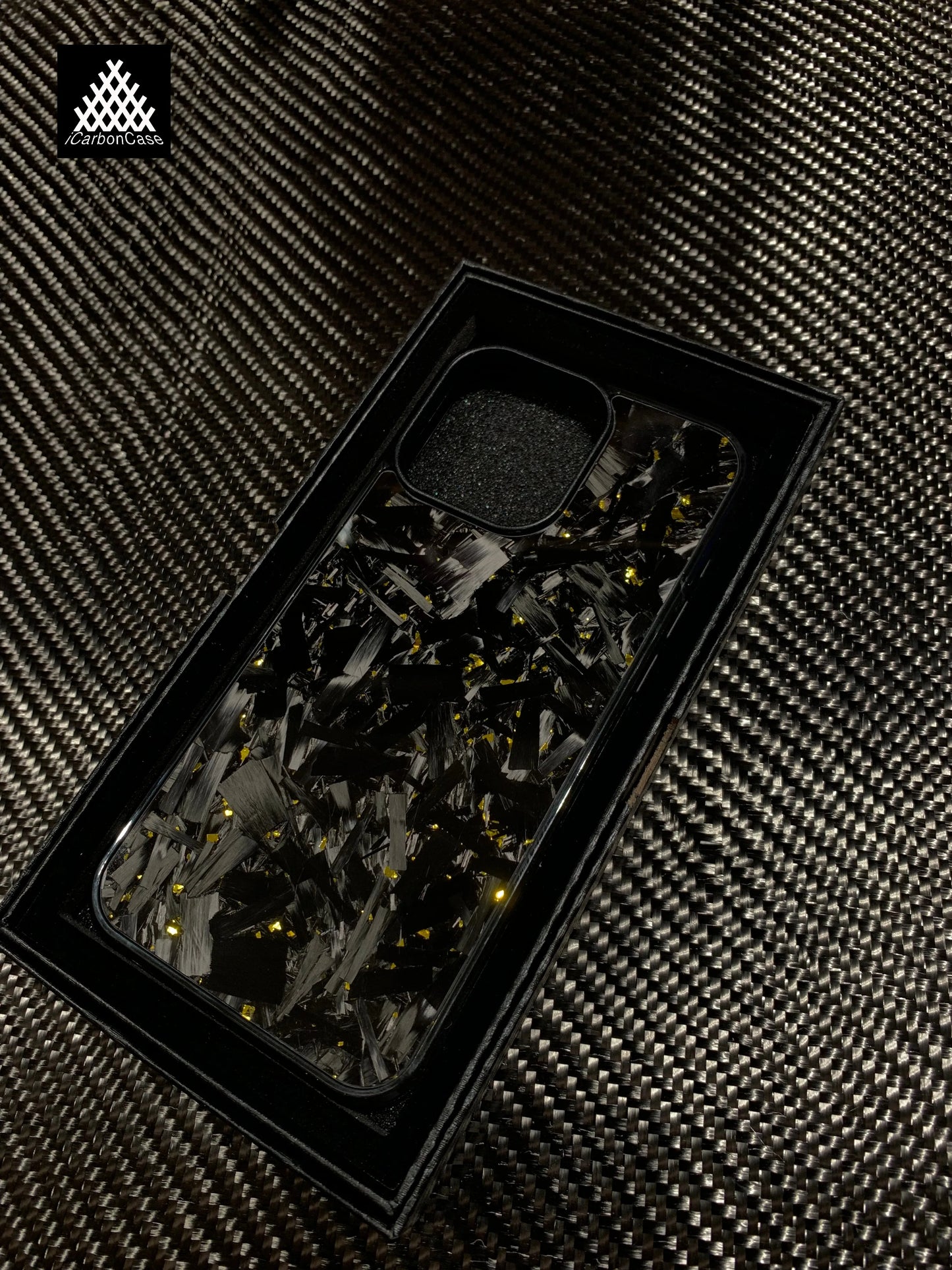 Magnetic Real Forged Carbon + TPU Case for iPhone