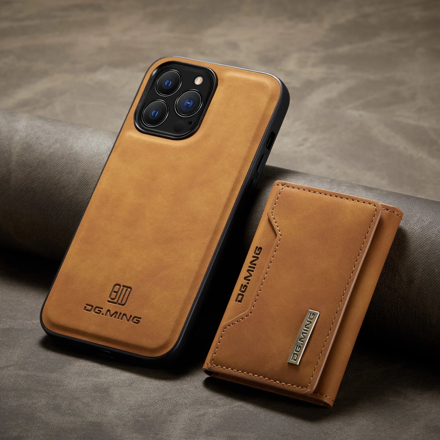 2 In 1 Detachable Magnetic Wallet Leather Case for iPhone