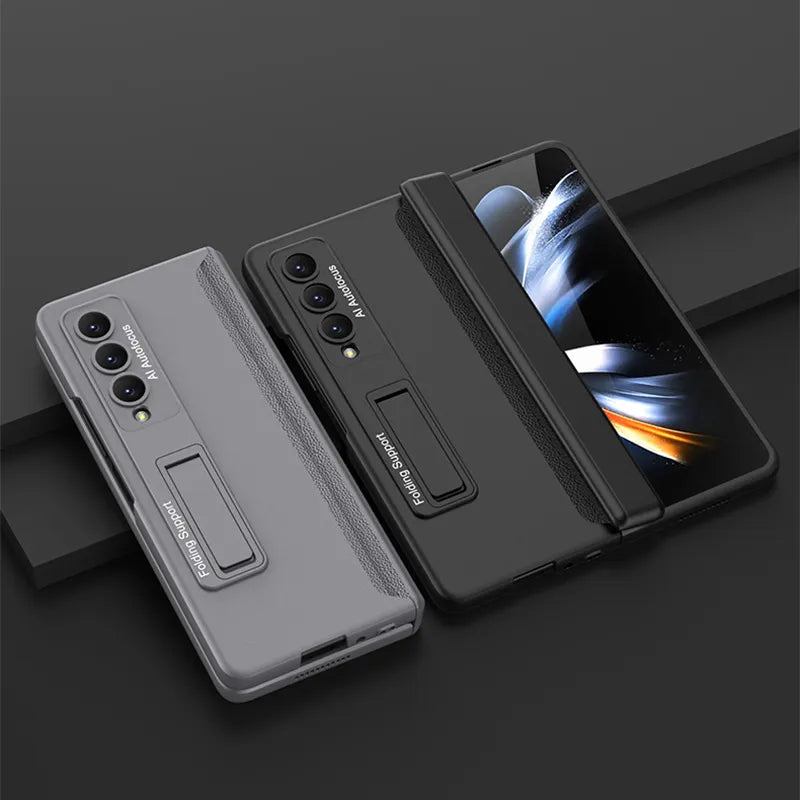 Armor Magnetic Hinge Cover Case with Stand - Galaxy Z Fold