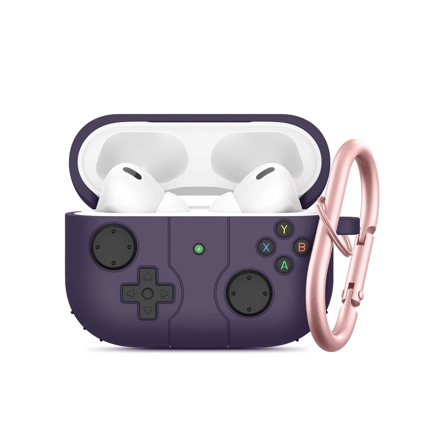 3D Game Player Design with Keychain Silicone Case For Airpods