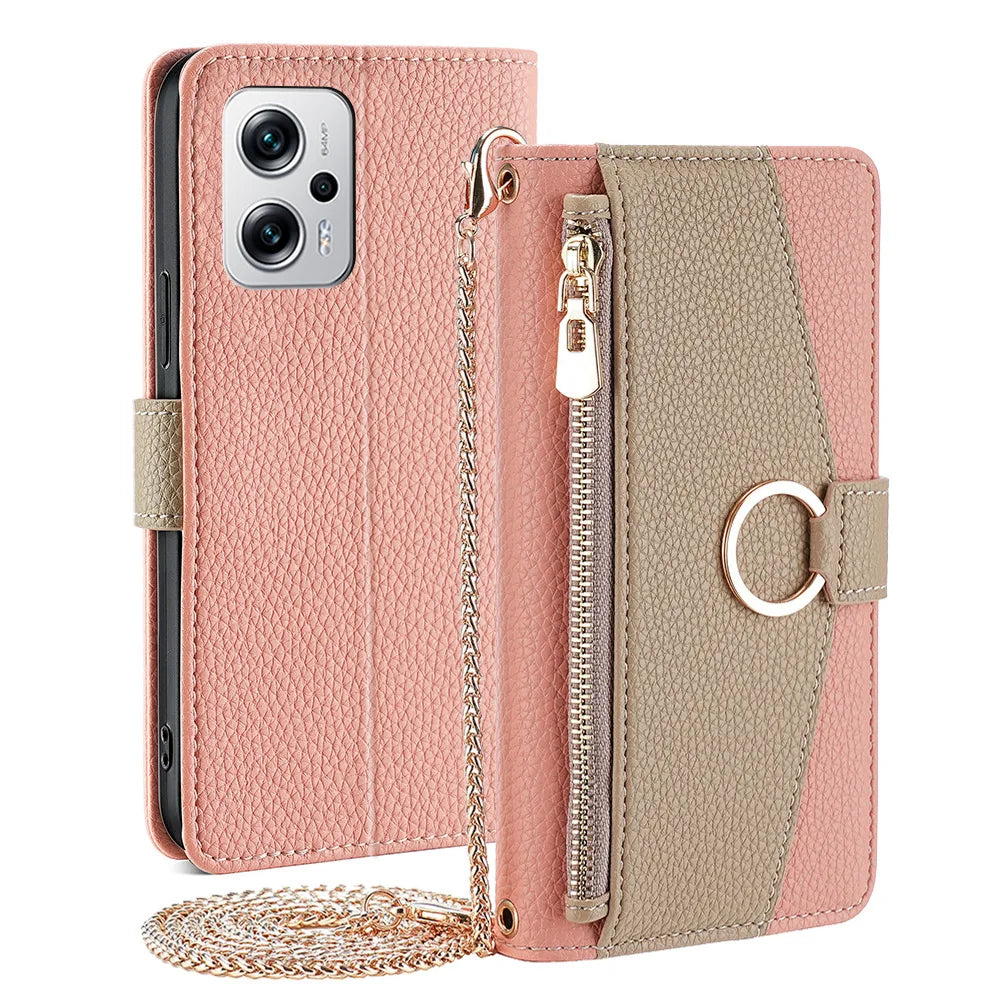 Zipper Crossbody Case For iPhone