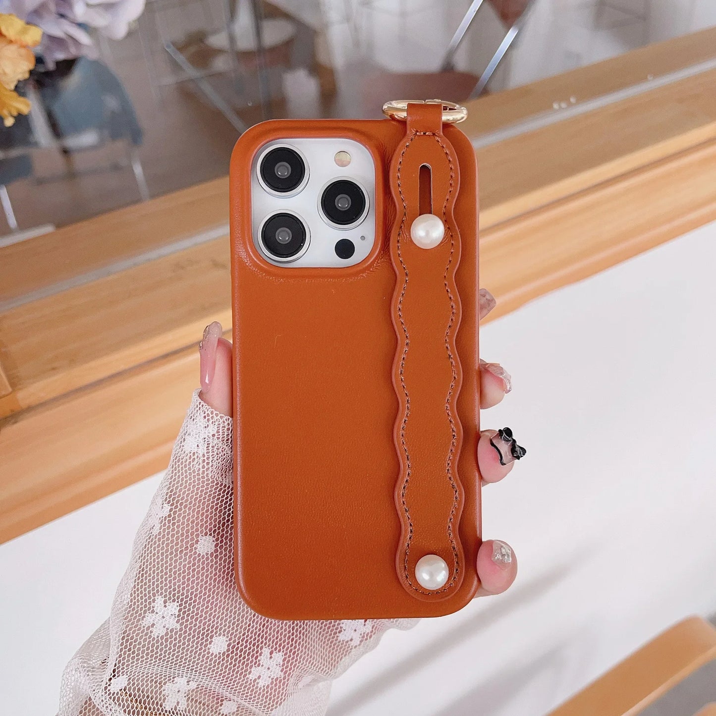 Pearl Wrist Phone Case for iPhone
