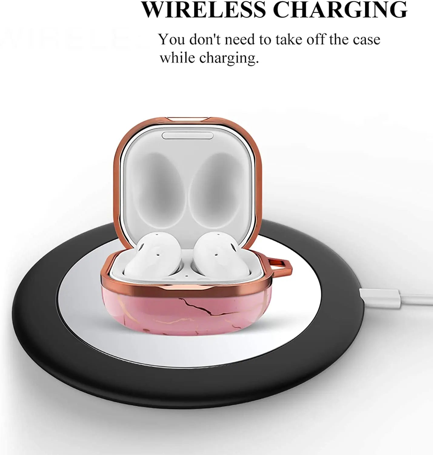 Smooth Marble Hard Shell Shock Galaxy Buds Cases