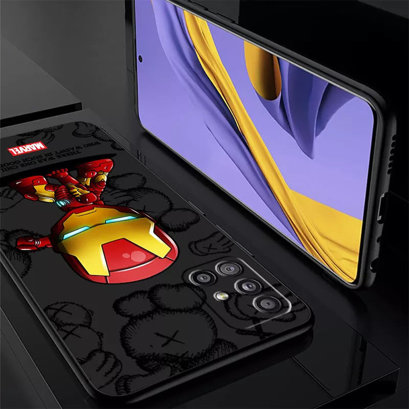 Printed Comic Characters Silicone Case for Samsung Galaxy