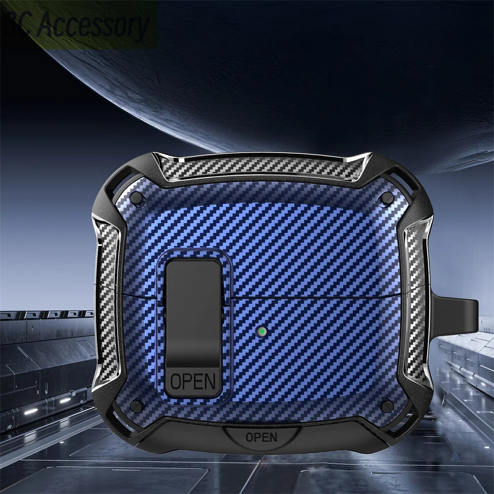 Secure Lock Clip Case for Samsung Buds with Cleaning kit