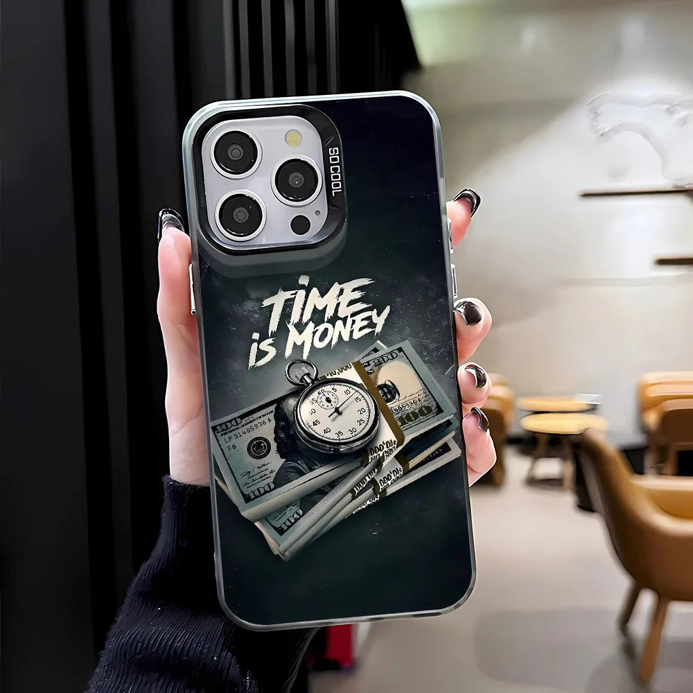 Time is Money Dollar Cash Phone Case For iPhone