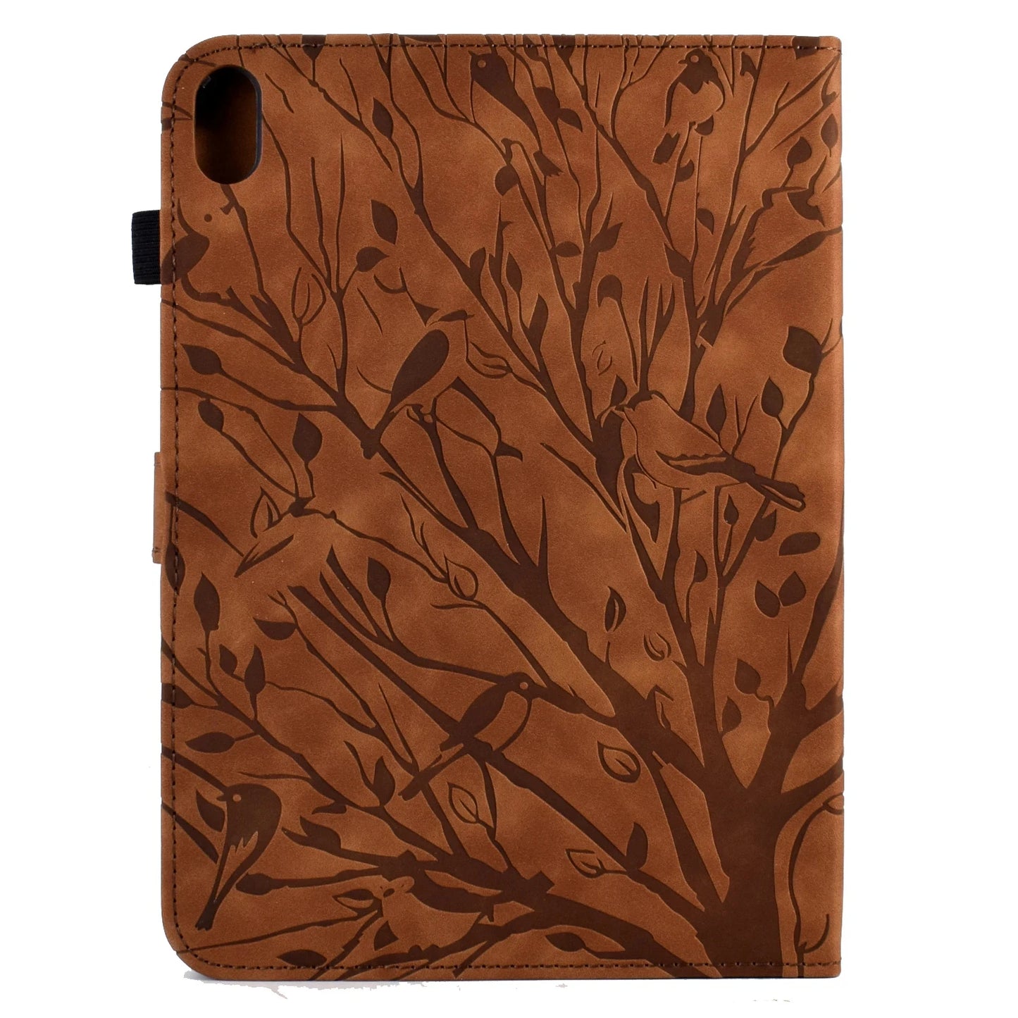 Embossed Tree Leather Wallet Case for iPad