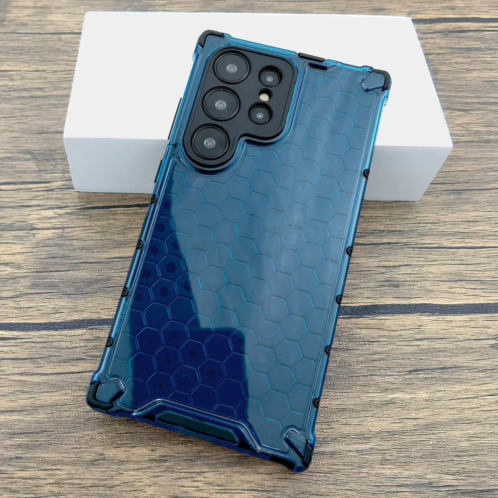 Transparent Honeycomb Texture Case for Samsung