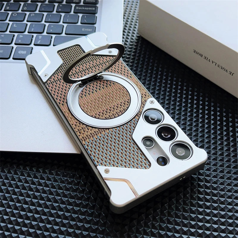 Aluminum Alloy Frameless Magsafe Phone Case For Samsung