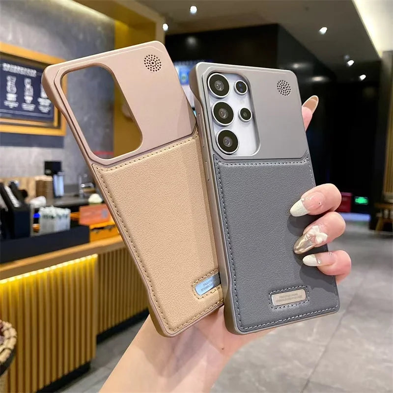 Leather Magsafe Borderless Aroma Cover For Samsung