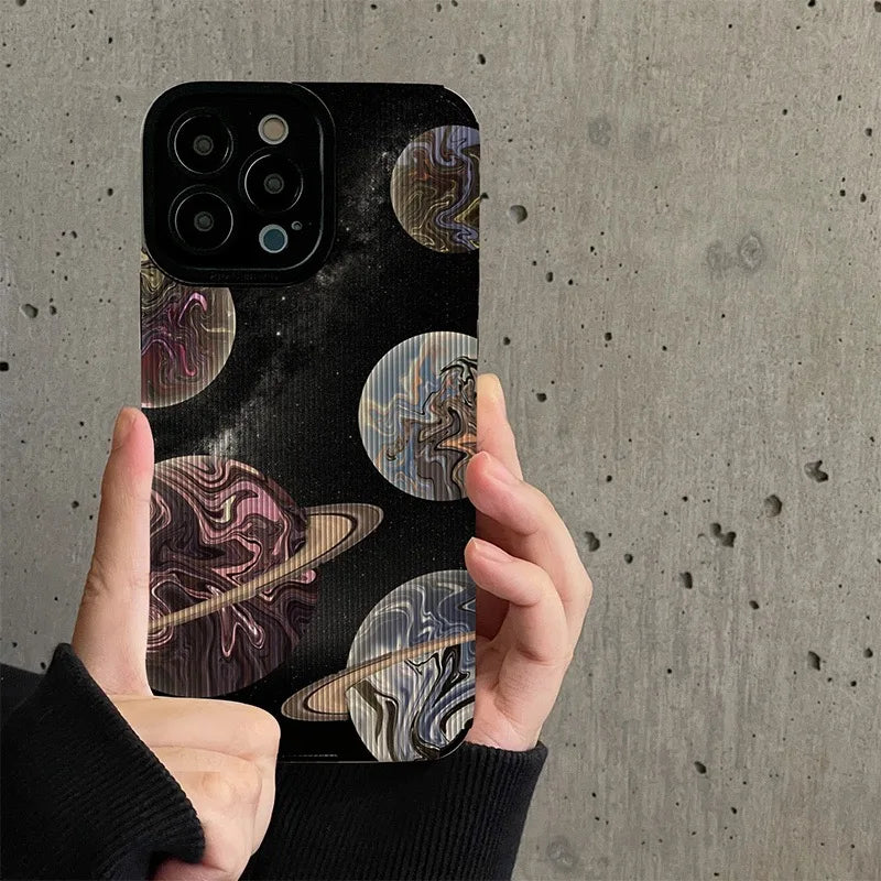 Beautiful Planet Stars Shockproof iPhone Case