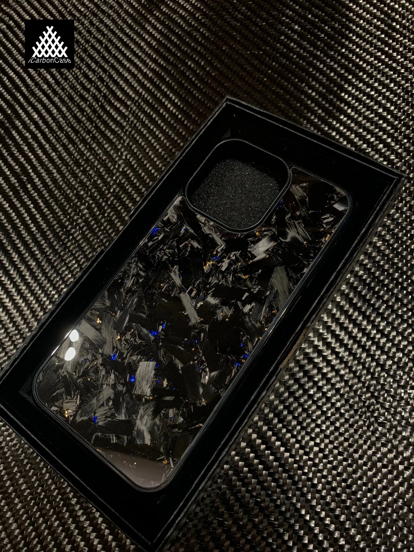 Magnetic Real Forged Carbon + TPU Case for iPhone