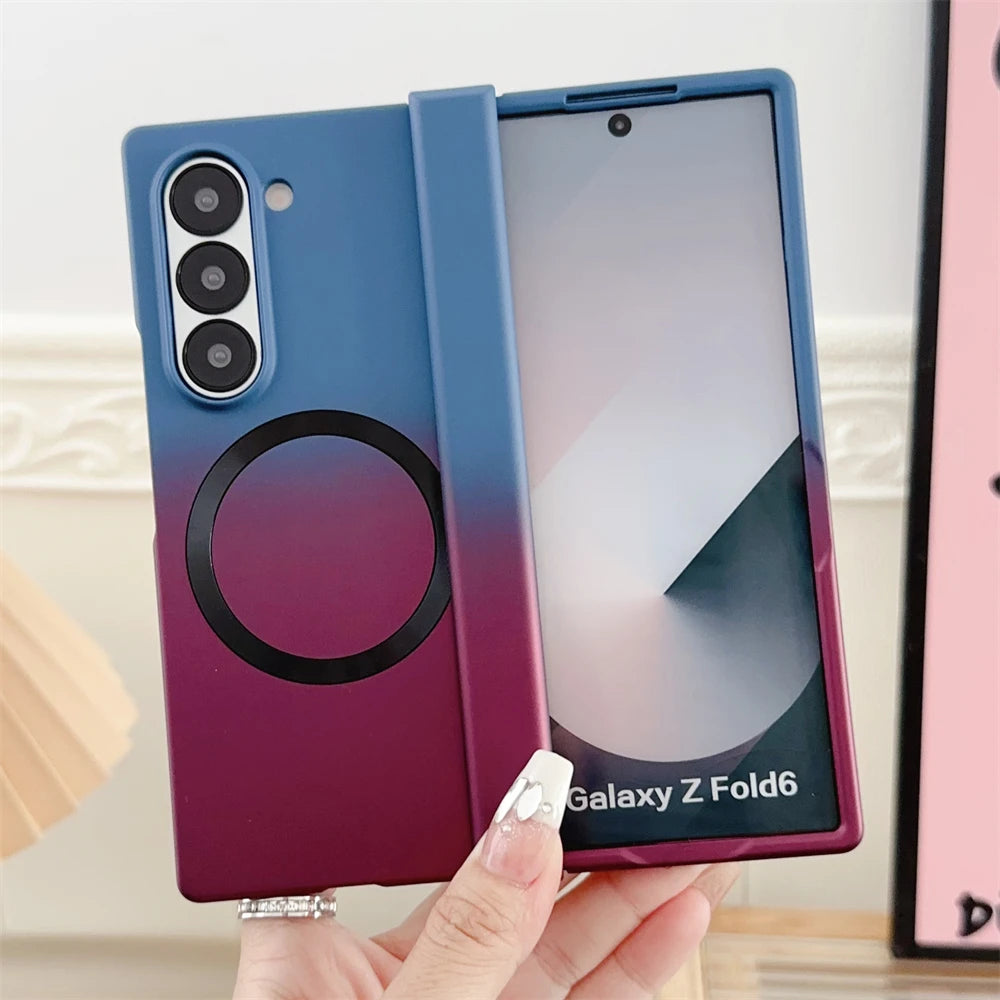 Gradient Magnetic Silicone Case for Samsung Galaxy Z Fold
