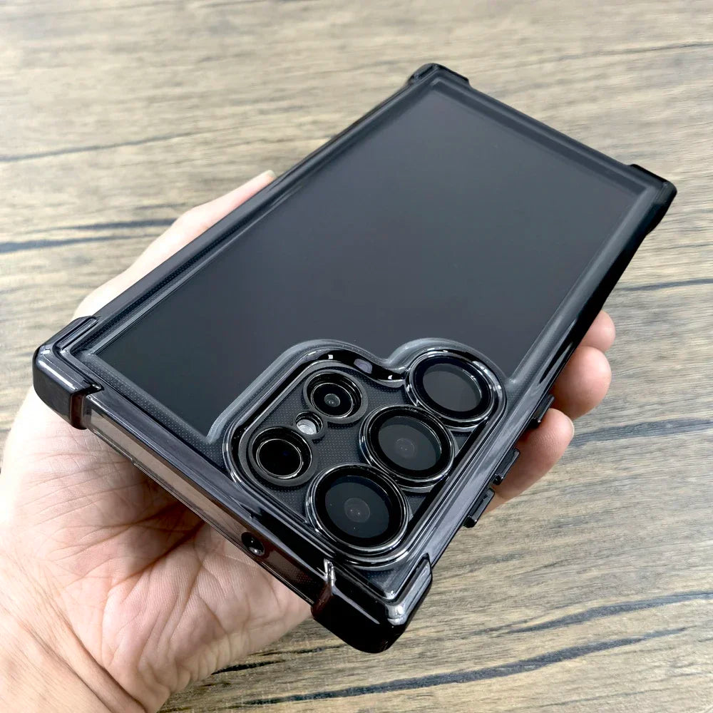 Transparent Shockproof Armor Case For Samsung