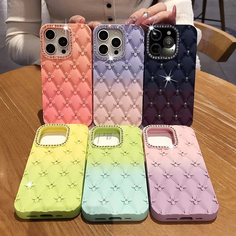 6D Flowers Edge Gradient Case For Samsung