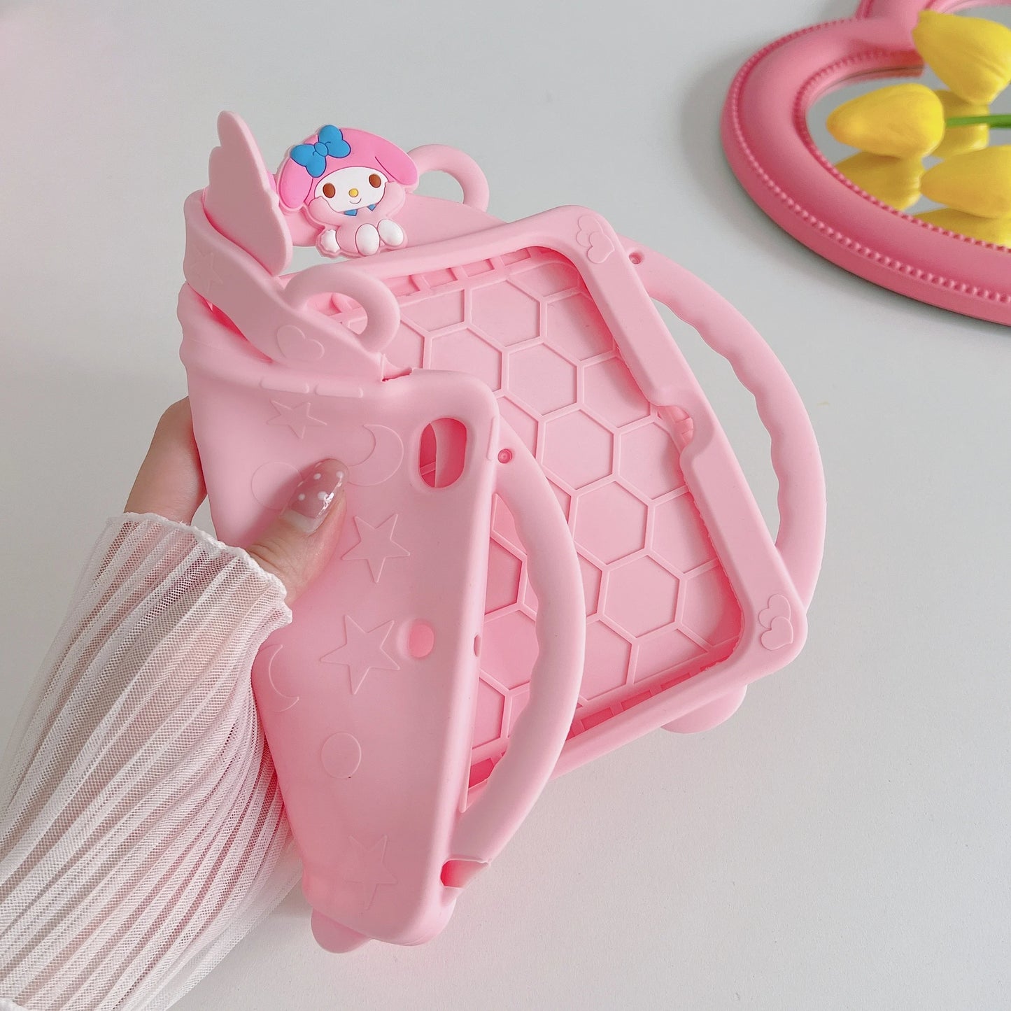 Kids Cartoon Silicon Stand Cover for IPad