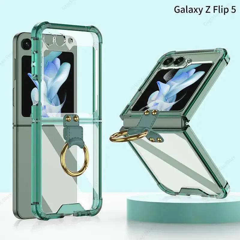 Clear Shockproof Cover For Samsung Galaxy Z Flip
