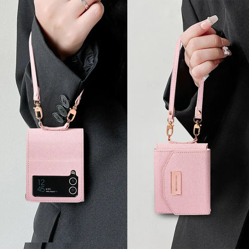 Luxury Leather Wallet Card Holder Case For Samsung