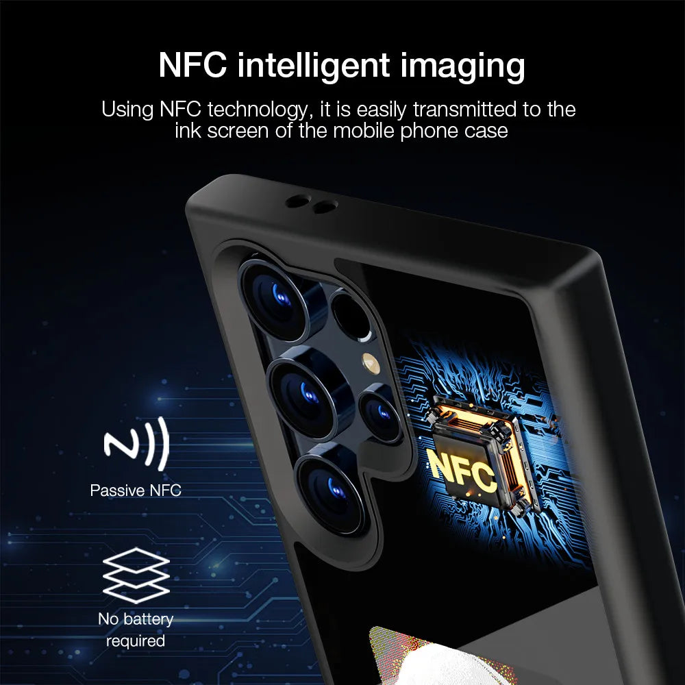 Smart NFC Ink Screen Phone Case for Galaxy S24 Ultra S24 Plus S23 Ultra
