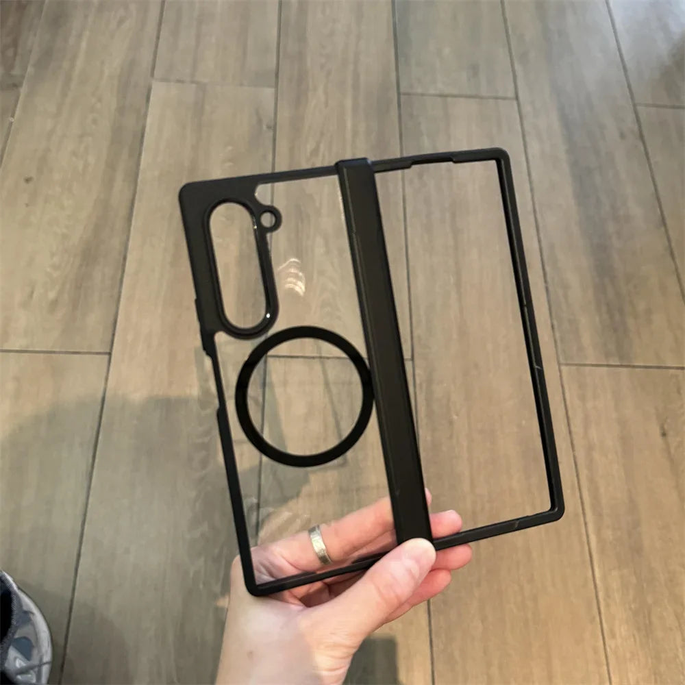 Transparent Magnetic Case for Samsung Galaxy Z Fold