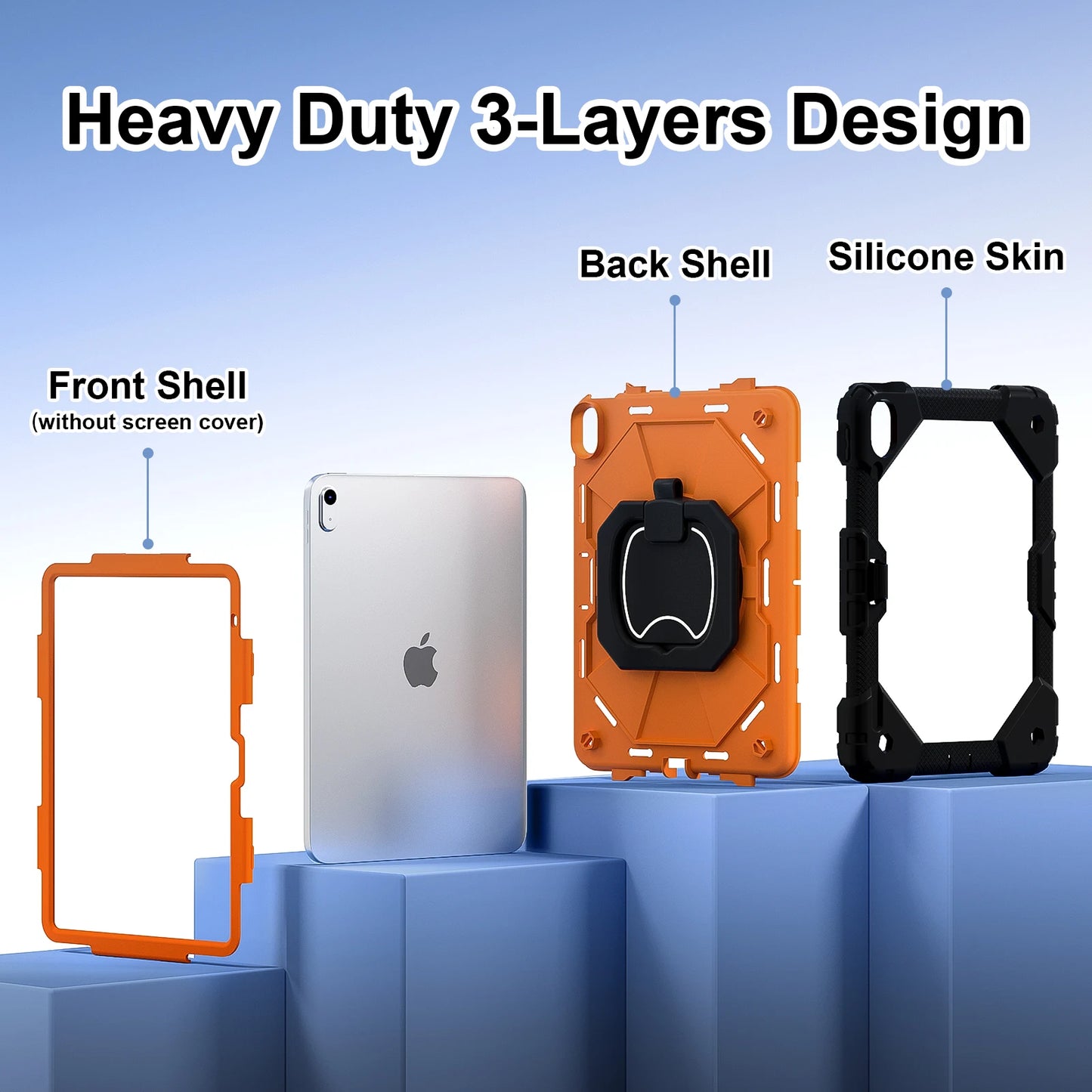 Protective Tablet Case for iPad with Satchel Stand