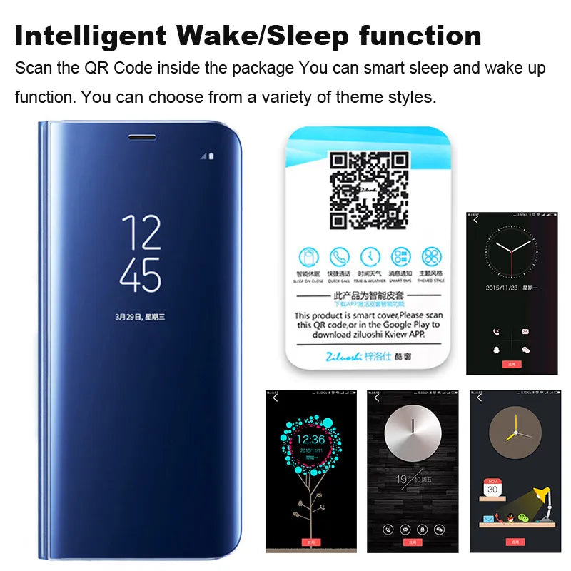 Fashion Mirror Flip Case