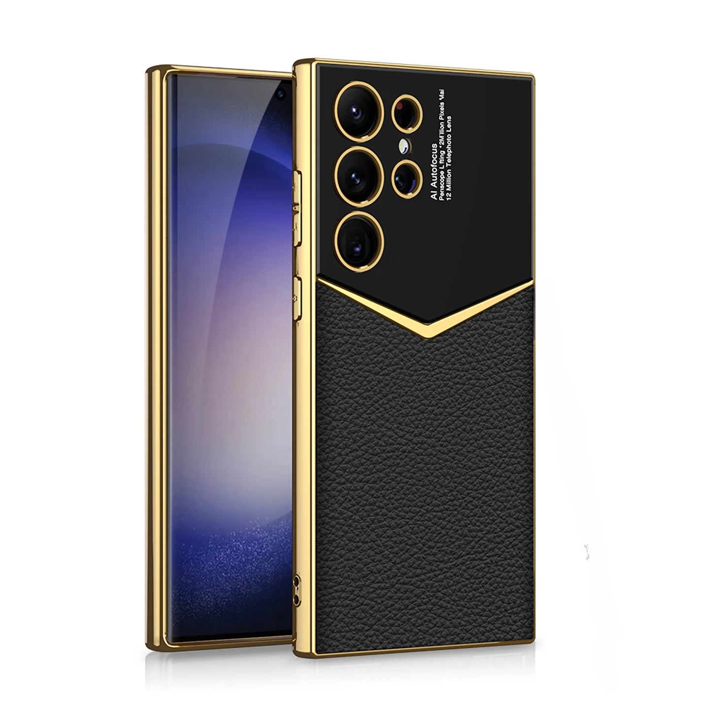 Carbon Fibre Leather Phone Case For Samsung