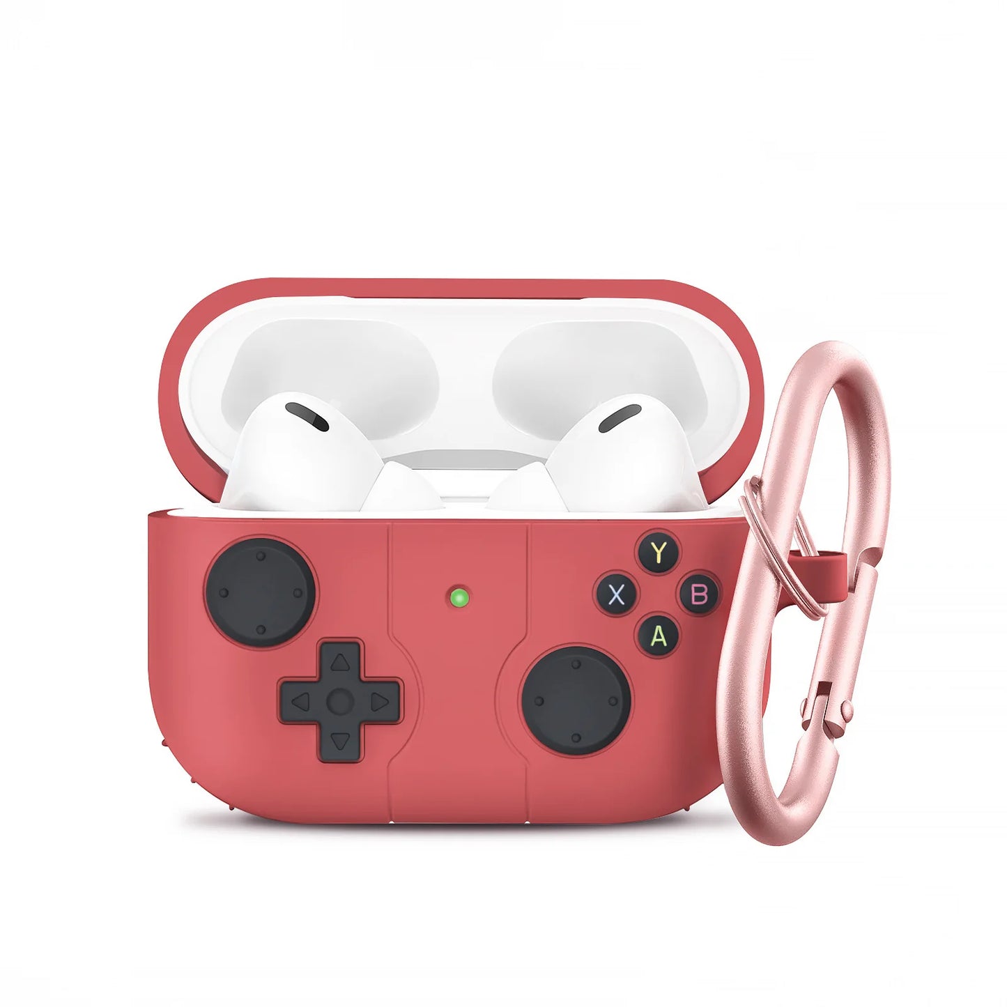 3D Game Player Design with Keychain Silicone Case For Airpods