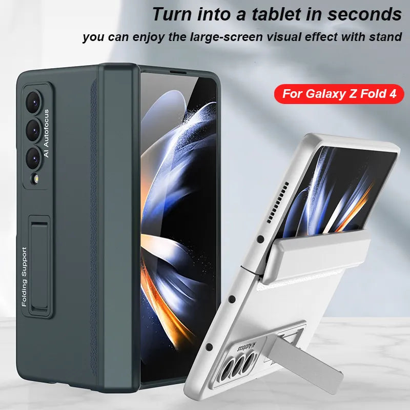 Armor Magnetic Hinge Cover Case with Stand - Galaxy Z Fold