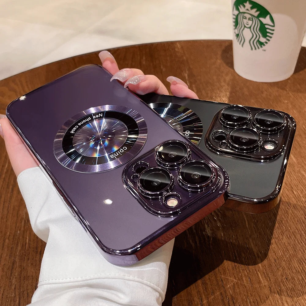 Transparent PC Plating Case for iPhone