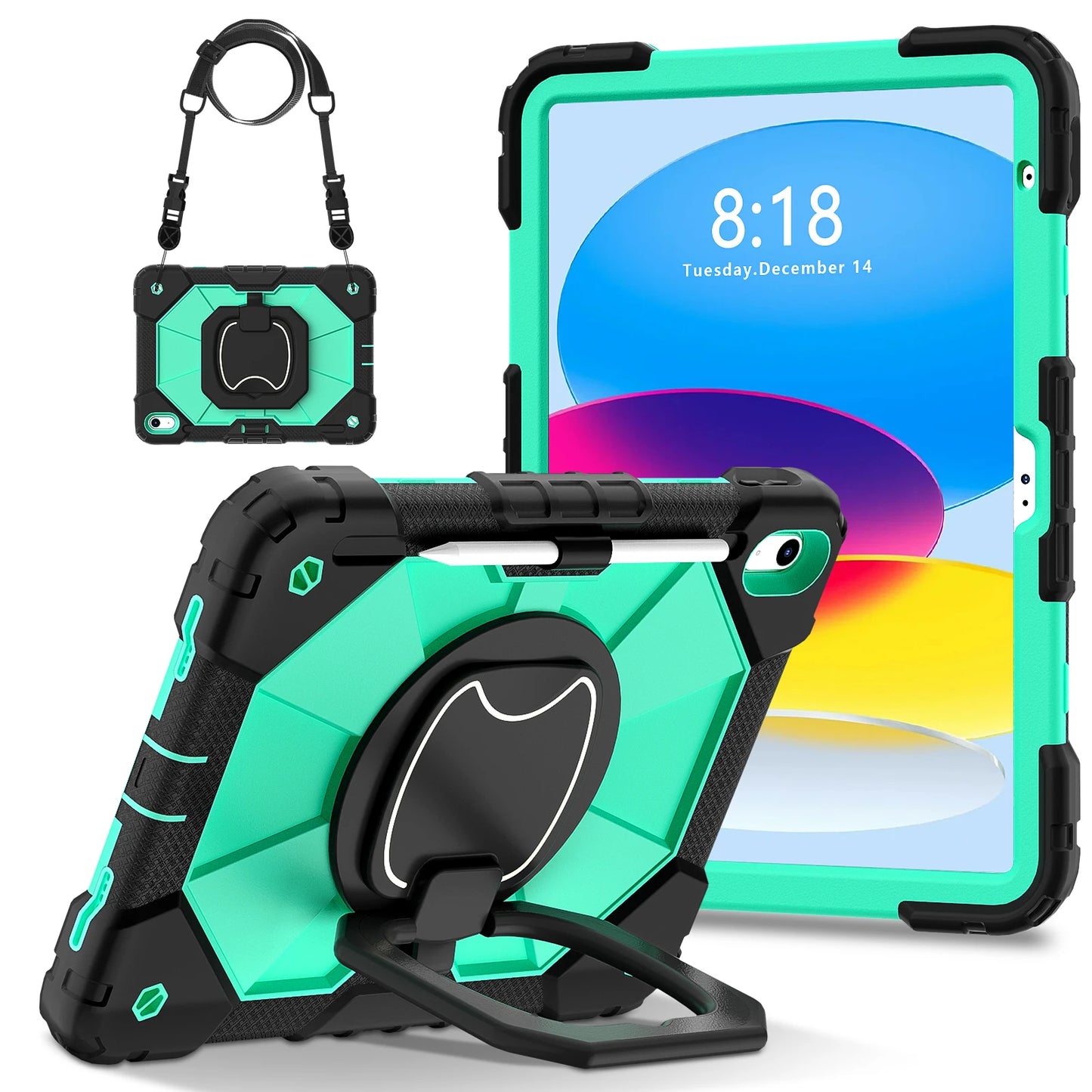 Protective Tablet Case for iPad with Satchel Stand